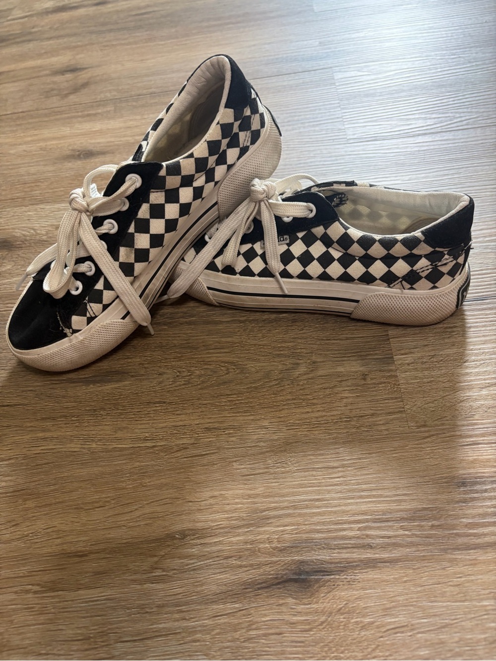 Mudd Black and White Checkerboard Sneakers